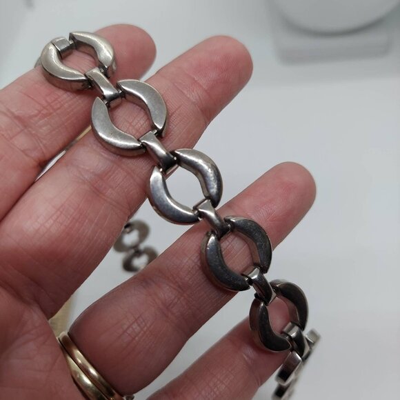 Vintage silver tone choker signed‎ Jaycraft - Picture 5 of 6